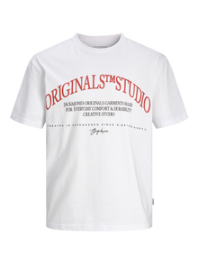 Jack & Jones Bedrukt T-shirts -Bright White - 12265730
