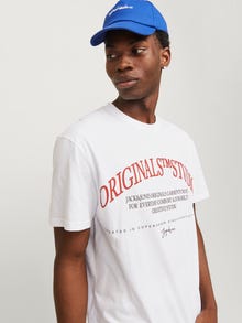 Jack & Jones Gedruckt T-shirt -Bright White - 12265730