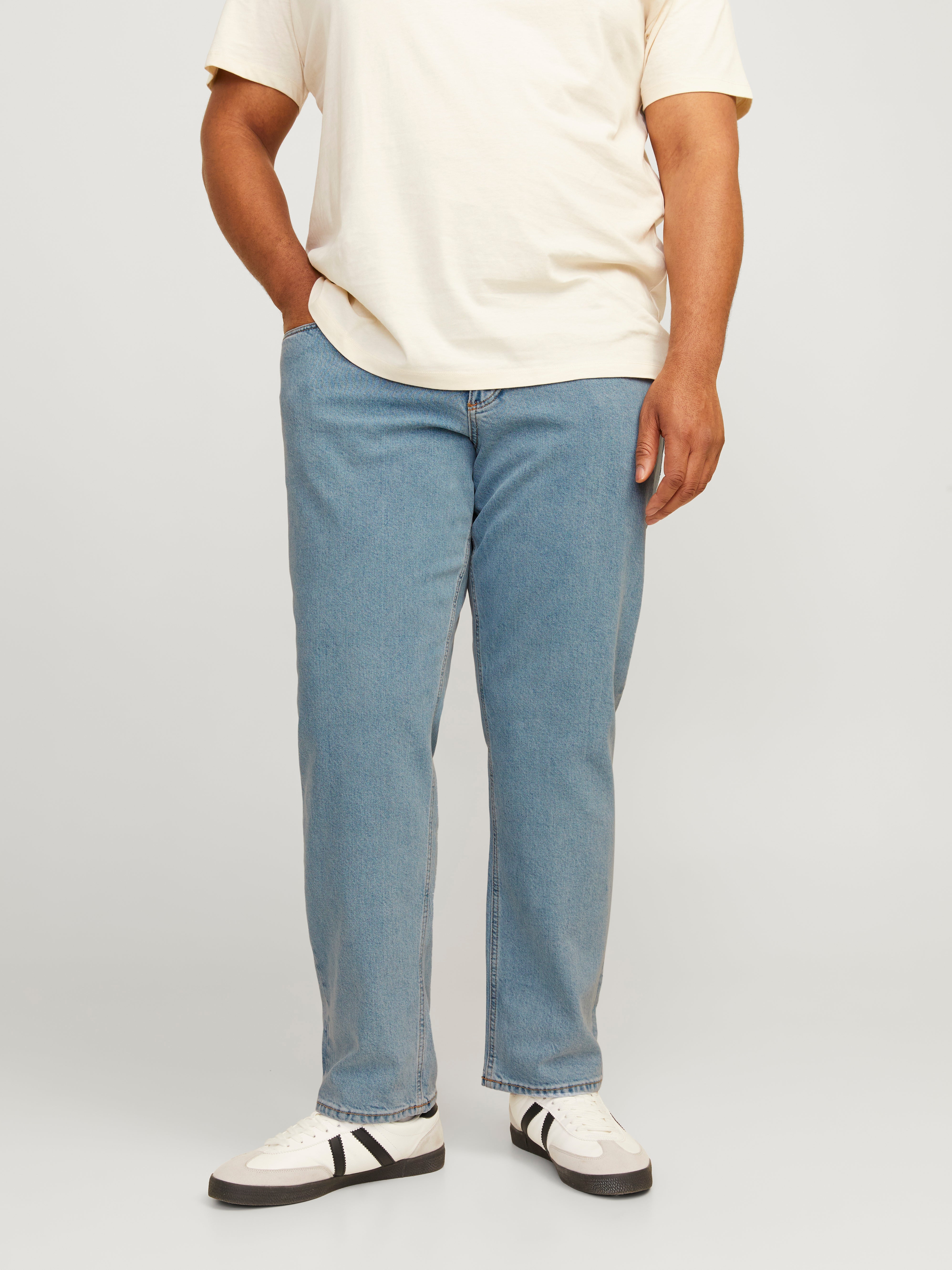 Thumbnail - Plus Size Jjimike Jjevan Am 495 Pls Tapered Fit Jeans