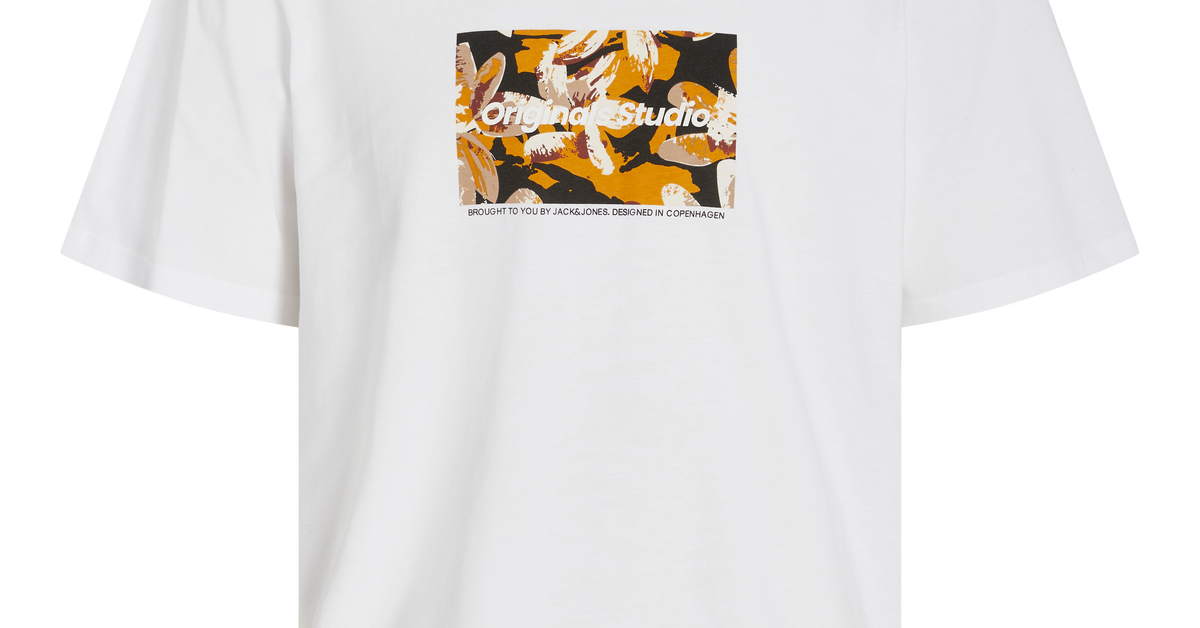 Tshirt Stampato Girocollo Bianco Jack & Jones®