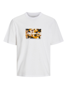 Jack & Jones Tryck T-shirt -Bright White - 12265742
