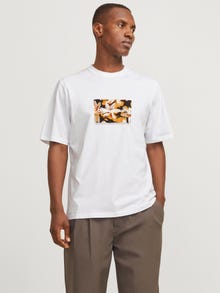 Jack & Jones Tryck T-shirt -Bright White - 12265742