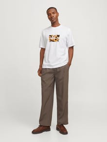 Jack & Jones Tryck T-shirt -Bright White - 12265742