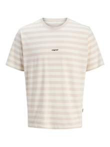 Jack & Jones Camiseta Rayas -Moonbeam - 12265748