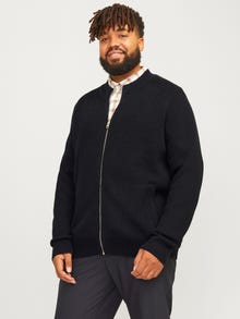 Jack & Jones Plus Size Strikket Cardigan -Black - 12265764