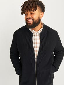 Jack & Jones Plus Size Strikket Cardigan -Black - 12265764