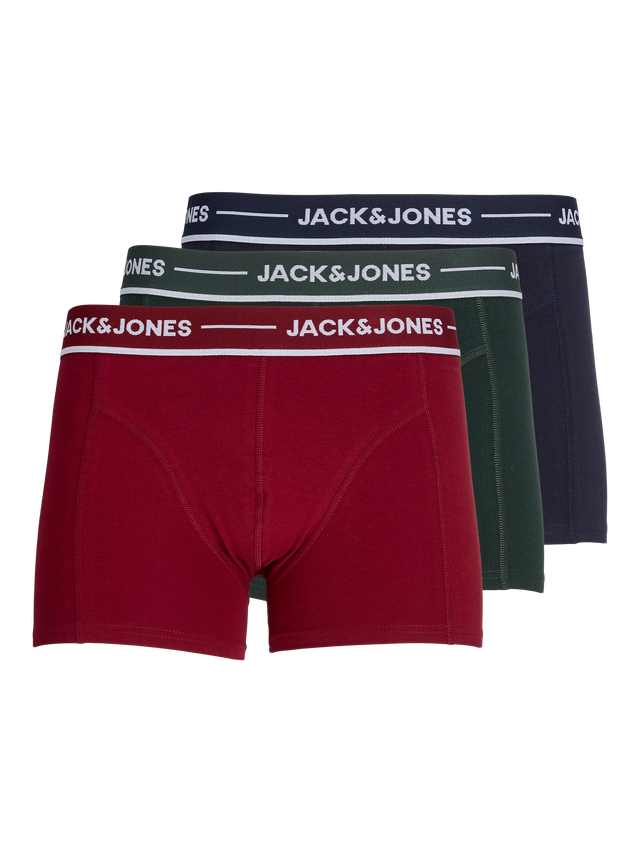 3 pack Trunks Medium Green Jack Jones