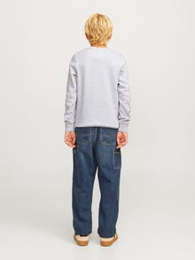 Jack & Jones Painettu Svetari -White Melange - 12266146