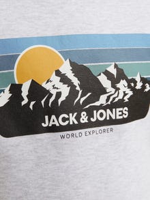 Jack & Jones Painettu Svetari -White Melange - 12266146