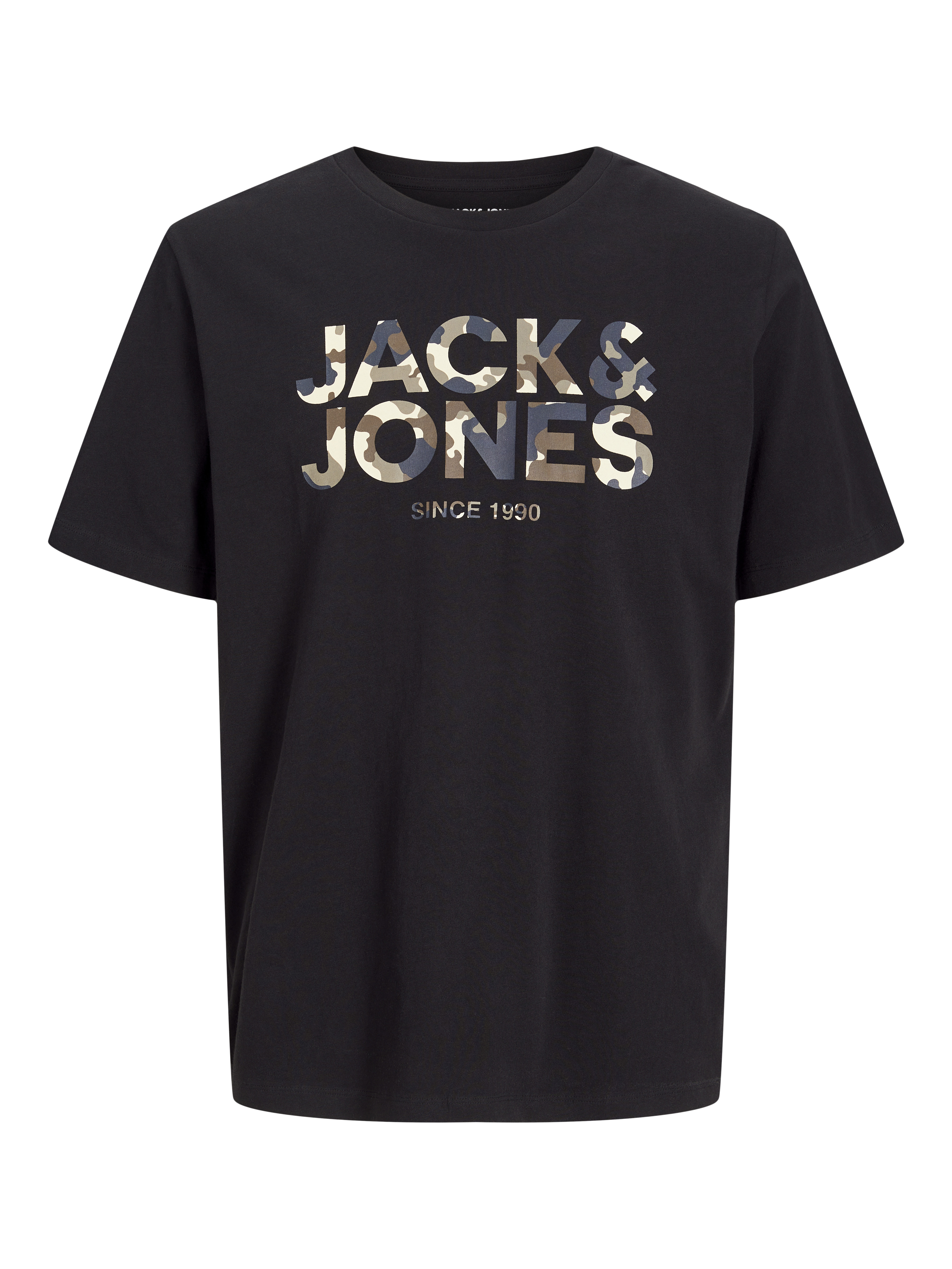 Jack & Jones Logo Pyöreä pääntie T-paita -Black - 12266155