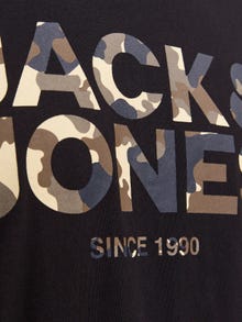 Jack & Jones Logo Crew neck T-shirt -Black - 12266155