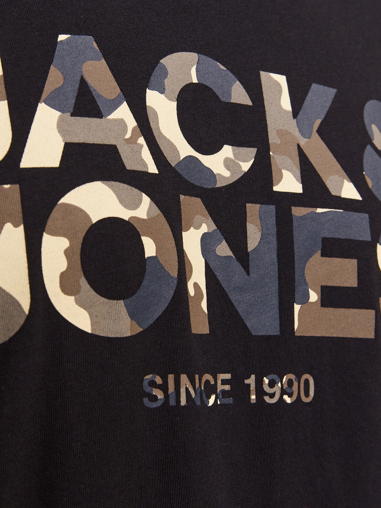 Jack & Jones Logo Pyöreä pääntie T-paita -Black - 12266155