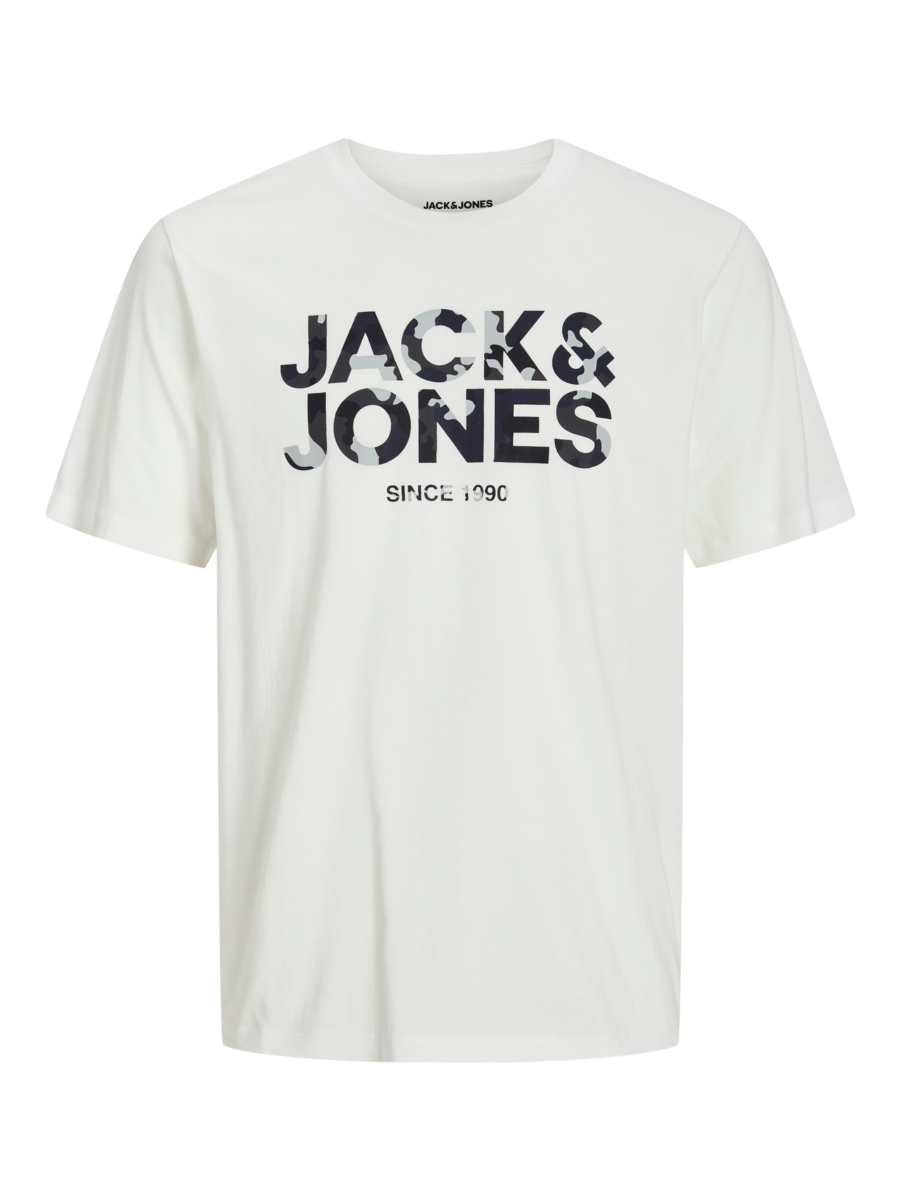 Jack & Jones Z logo Okrągły dekolt T-shirt -Cloud Dancer - 12266155