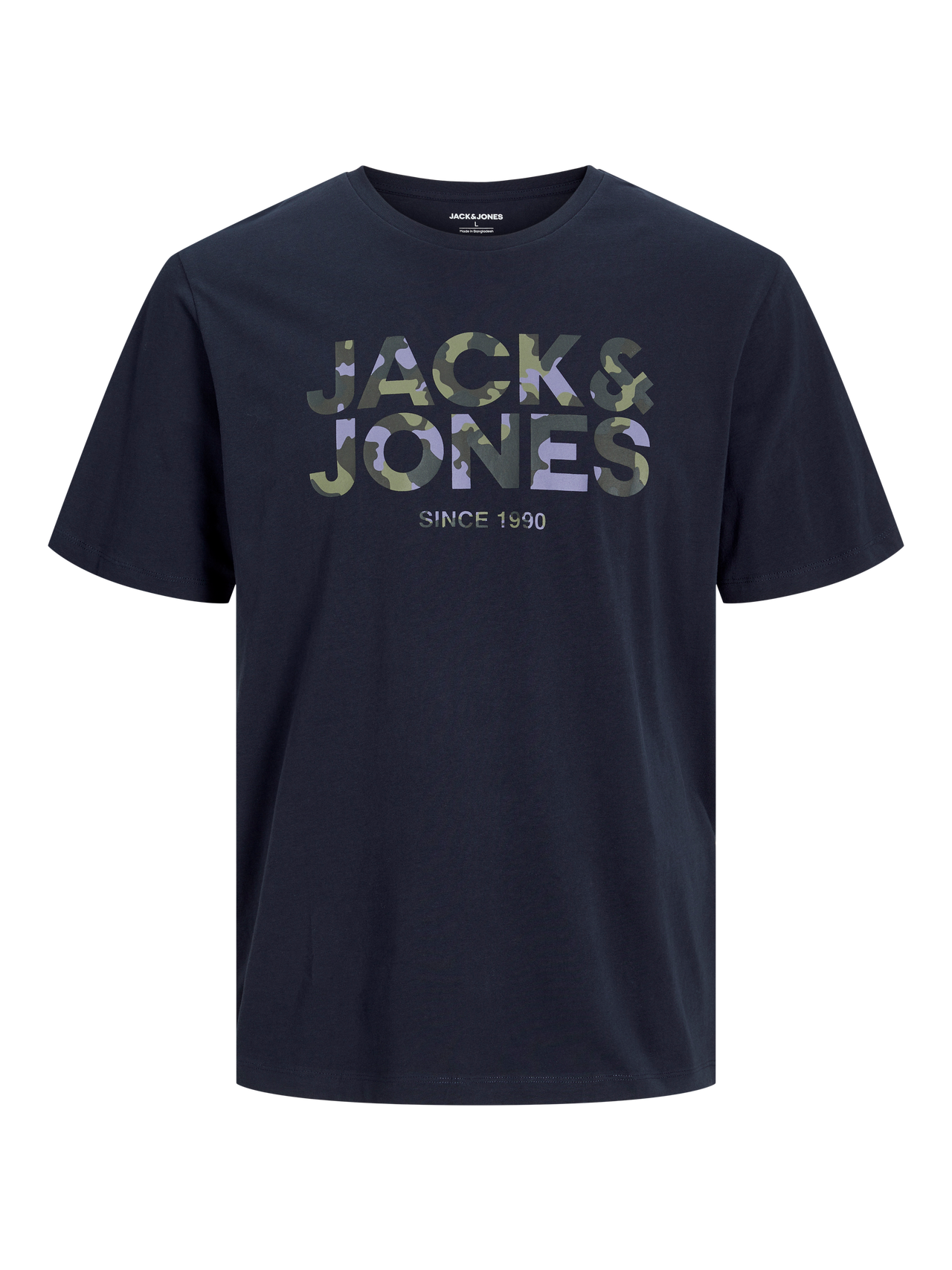 Jack & Jones Logo O-hals T-skjorte -Navy Blazer - 12266155