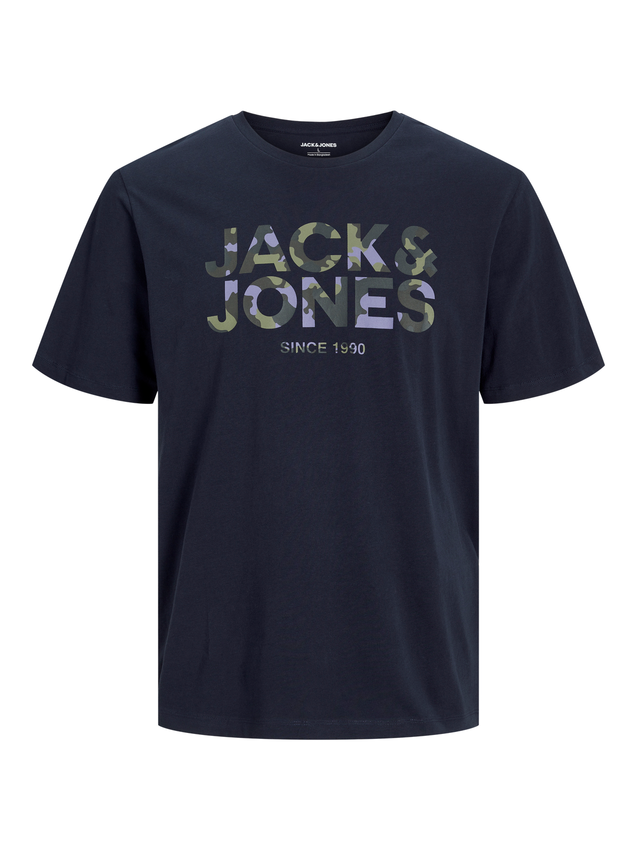 Jack & Jones Logo Ümmargune kaelus T-särk -Navy Blazer - 12266155