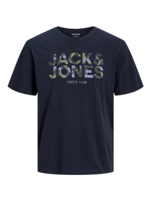 Jack & Jones T-shirt Logo Decote Redondo -Navy Blazer - 12266155