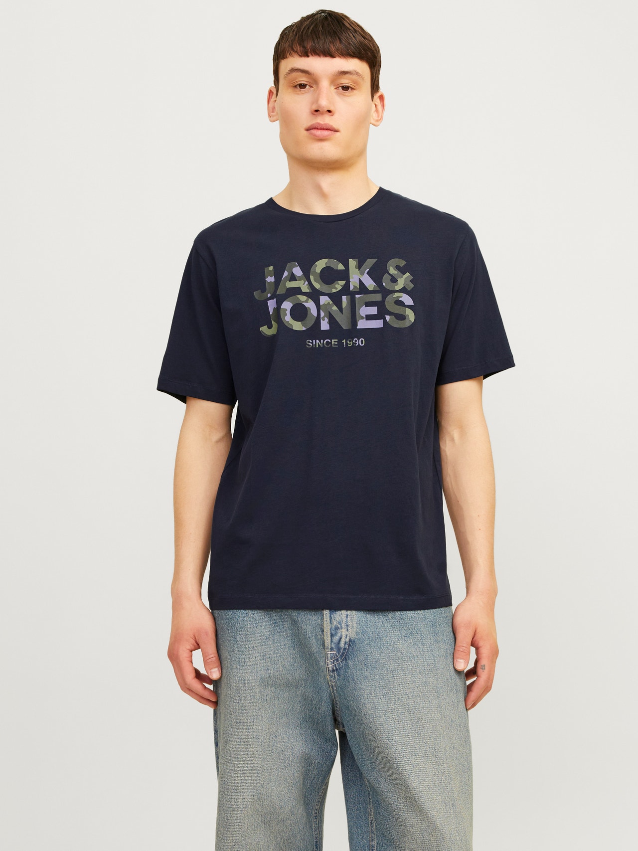 Jack & Jones Camiseta Logotipo Cuello redondo -Navy Blazer - 12266155