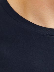 Jack & Jones Logo O-hals T-skjorte -Navy Blazer - 12266155