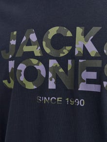 Jack & Jones Logo Rundhals T-shirt -Navy Blazer - 12266155