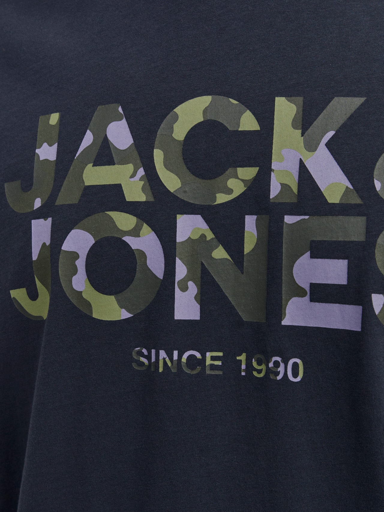 Jack & Jones Logotyp Rundringning T-shirt -Navy Blazer - 12266155