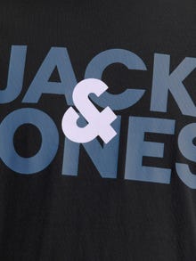 Jack & Jones Logo O-hals T-shirts -Black - 12266159