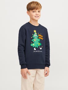 Jack & Jones X-mas Sweatshirt Junior -Sky Captain - 12266208