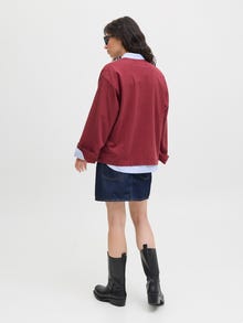 JJXX JXANDREA Langarm-T-Shirt -Cabernet - 12266210