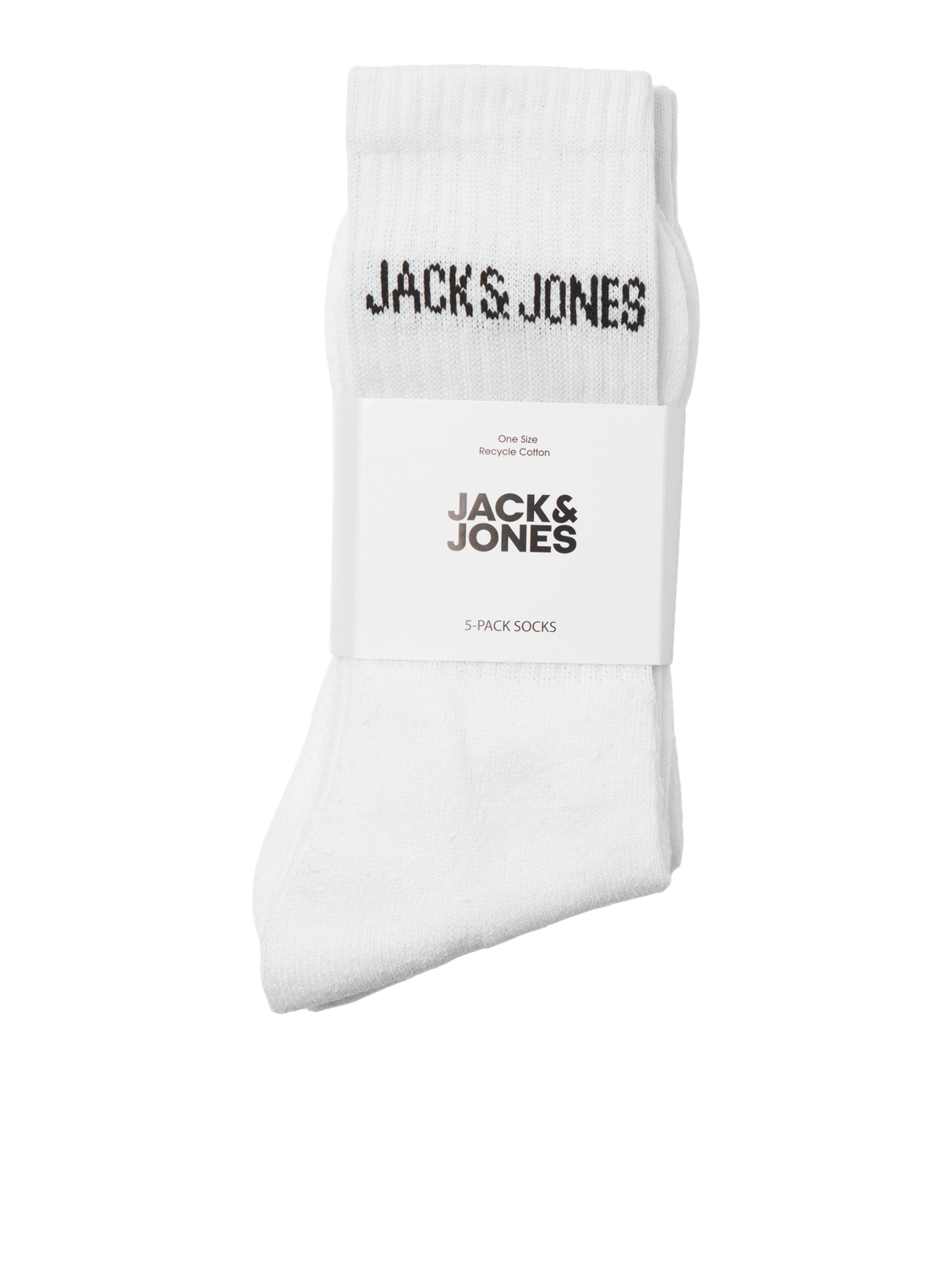 Jack & Jones 5-pack Strumpa -White - 12266536