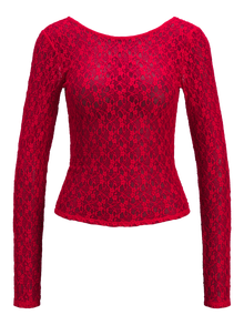 JJXX JXLEAH Top -Racing Red - 12266540