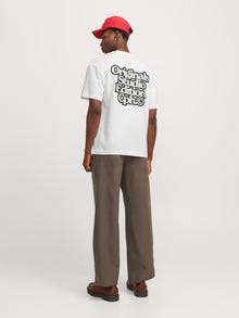 Jack & Jones Tryck T-shirt -Bright White - 12266752