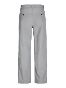 Jack & Jones Calças Chino Wide Leg Fit -Light Grey Melange - 12266756