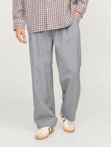 Jack & Jones Plačios klešnės Chino kelnės -Light Grey Melange - 12266756