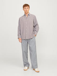 Jack & Jones Calças Chino Wide Leg Fit -Light Grey Melange - 12266756