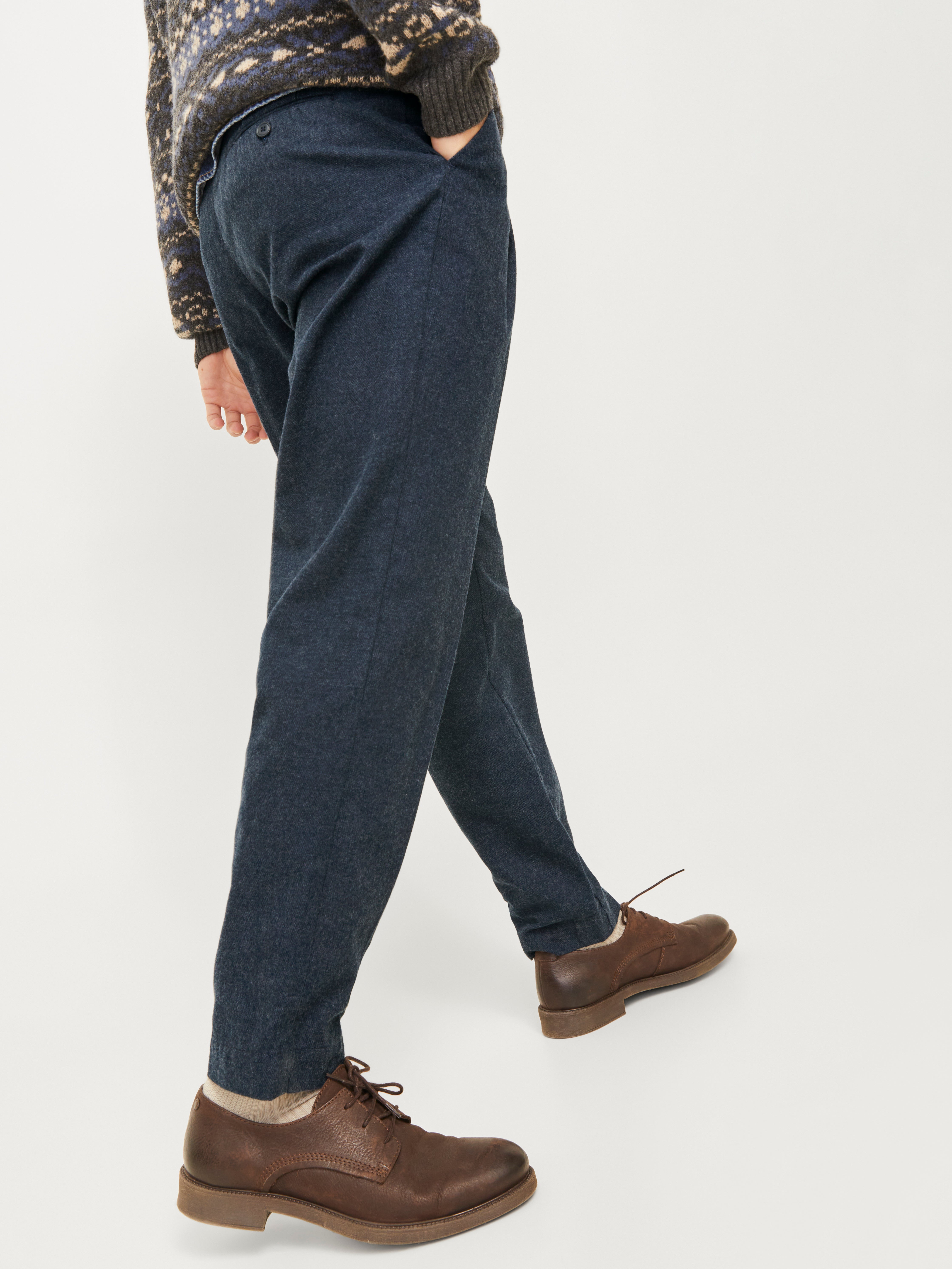 Wide-Leg Fit Chino pants | Dark Blue | Jack & Jones®