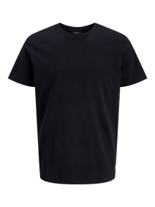 R.D.D. ROYAL DENIM DIVISION Yksivärinen T-paita -Black - 12266789