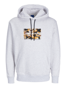 Jack & Jones Bluza z kapturem -White Melange - 12266801