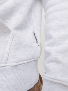 Jack & Jones Bedrukt Hoodie -White Melange - 12266801