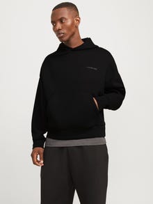 Jack & Jones Yksivärinen Huppari -Black - 12266802