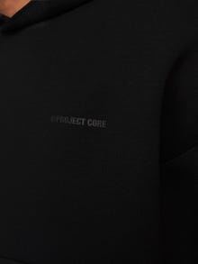 Jack & Jones Yksivärinen Huppari -Black - 12266802