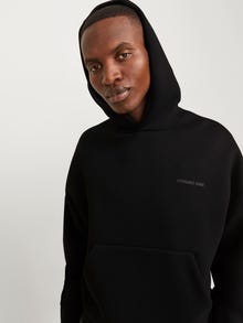 Jack & Jones Yksivärinen Huppari -Black - 12266802