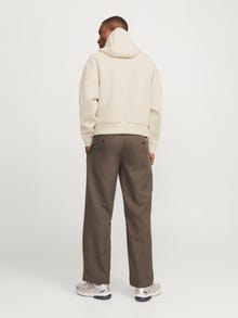 Jack & Jones Plain Hoodie -Moonbeam - 12266802