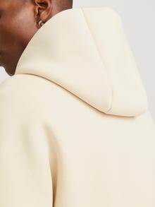 Jack & Jones Plain Hoodie -Moonbeam - 12266802