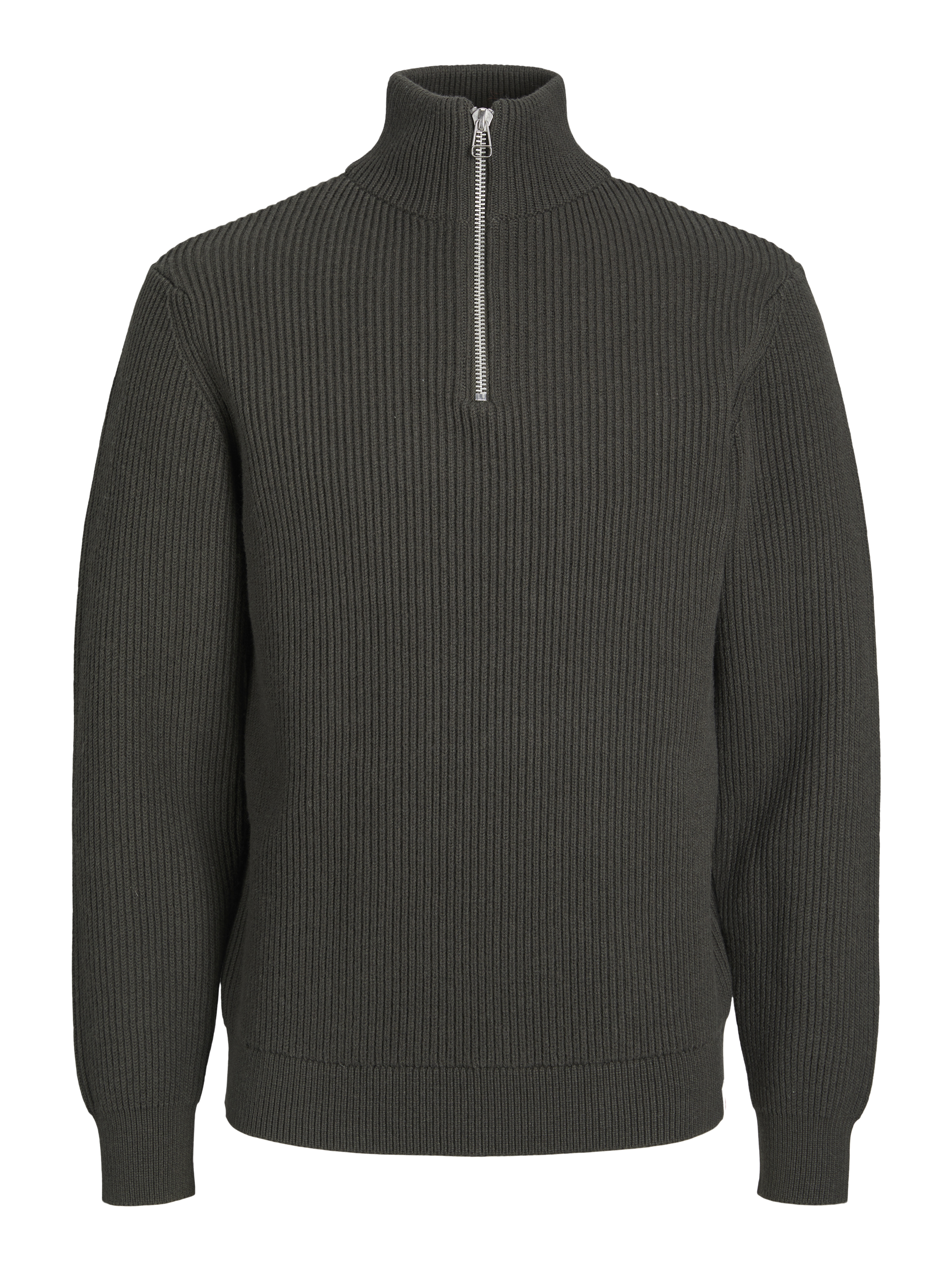 Thumbnail - Rdd Einfarbig Strickjacke Mit Viertelreißverschluss