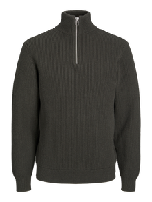 R.D.D. ROYAL DENIM DIVISION RDD Vienspalvis Pusės užtrauktuko šuoliui -Peat - 12266816