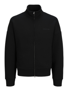 Jack & Jones Einfarbig Sweatshirt mit Reißverschluss -Black - 12266912