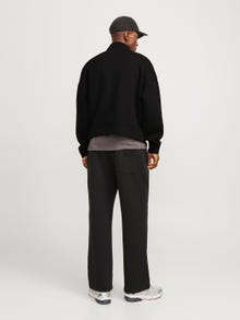 Jack & Jones Plain Zip Sweatshirt -Black - 12266912
