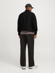 Jack & Jones Einfarbig Sweatshirt mit Reißverschluss -Black - 12266912