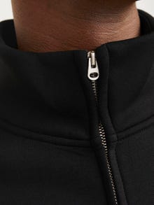 Jack & Jones Plain Zip Sweatshirt -Black - 12266912