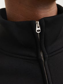 Jack & Jones Einfarbig Sweatshirt mit Reißverschluss -Black - 12266912