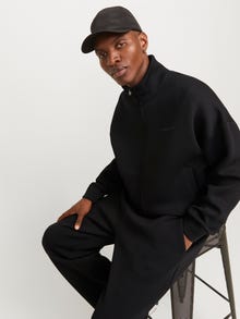 Jack & Jones Plain Zip Sweatshirt -Black - 12266912